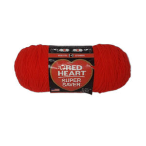 Red Heart Yarn Super Saver Hot Red E300 Worsted Medium Acrylic NEW